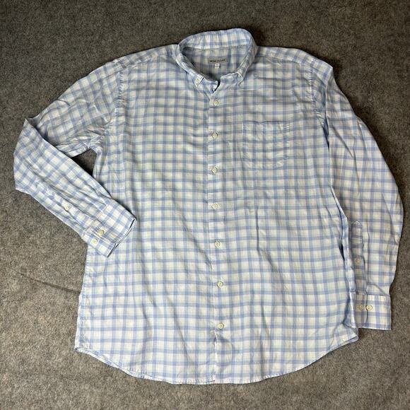 Peter Millar Finley Summer Soft Cotton Shirt Mens XL Gingham Plaid Button Down - Picture 1 of 9